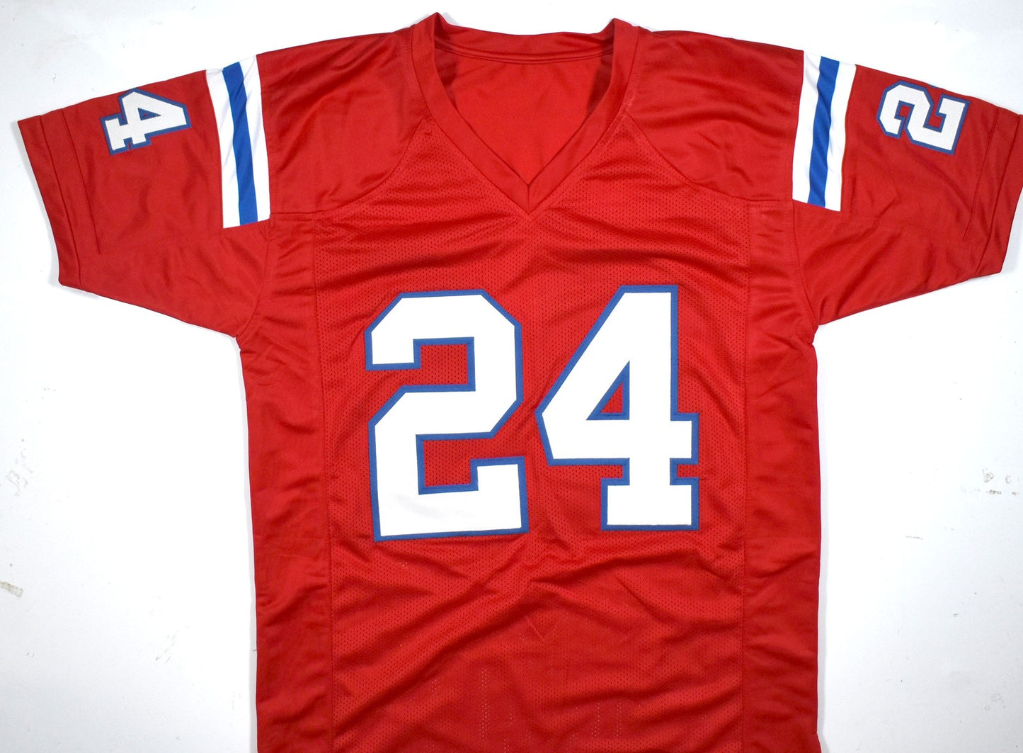 Ty Law Autographed Red Custom Football Jersey