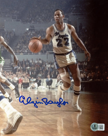 Elgin Baylor Signed Los Angeles Lakers 8x10 Photo