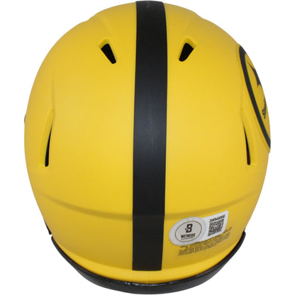 Troy Polamalu Pittsburgh Steelers Signed Rave Mini Helmet (HOF Inscription)