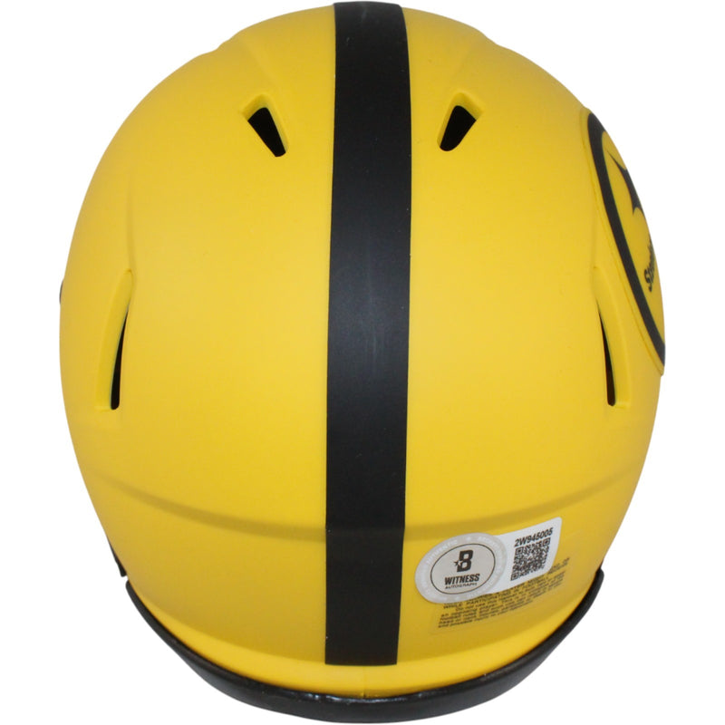 Troy Polamalu Pittsburgh Steelers Signed Rave Mini Helmet (HOF Inscription)