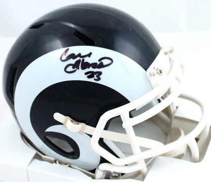 Cam Akers Autographed Los Angeles Rams Black Speed Mini Helmet