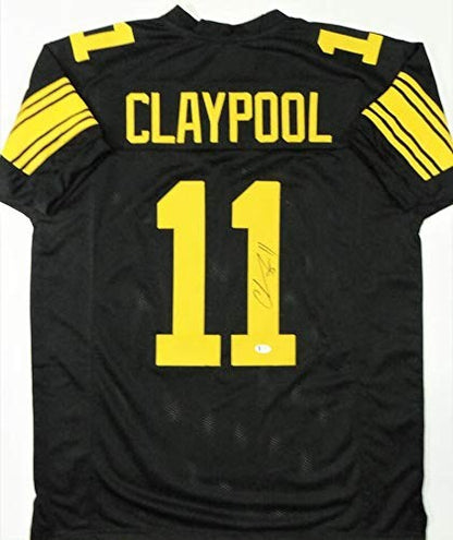 Chase Claypool Autographed Pittsburgh Steelers Black Color Rush Jersey