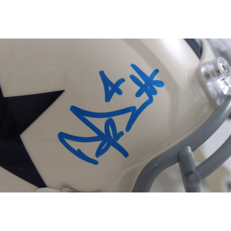 Dak Prescott Signed Dallas Cowboys Retro Mini Helmet