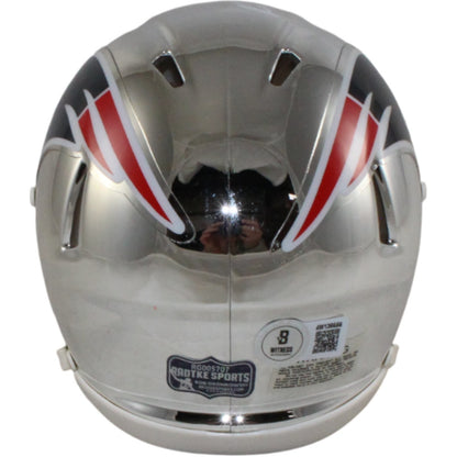Rob Gronkowski New England Patriots Chrome Mini Helmet Autographed