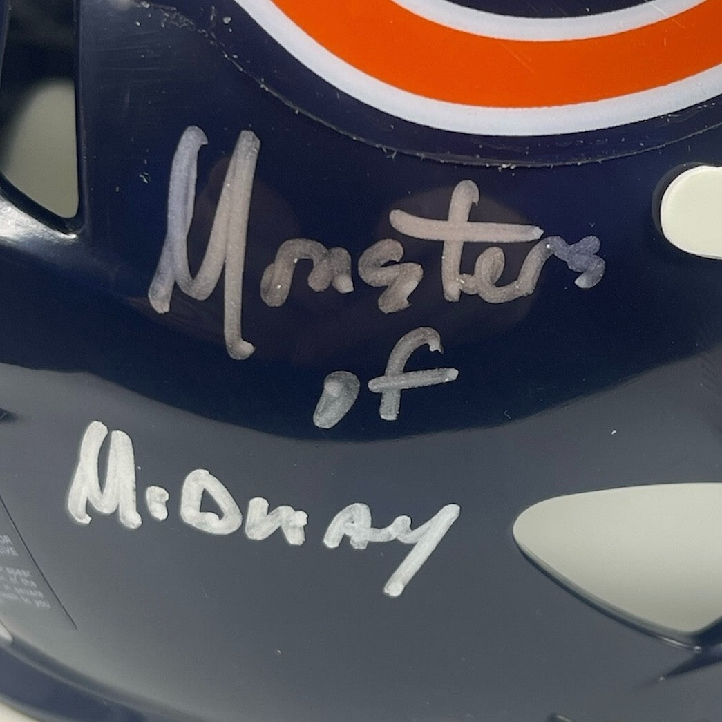Dan Hampton & Mike Singletary Dual Signed Chicago Bears Mini Helmet