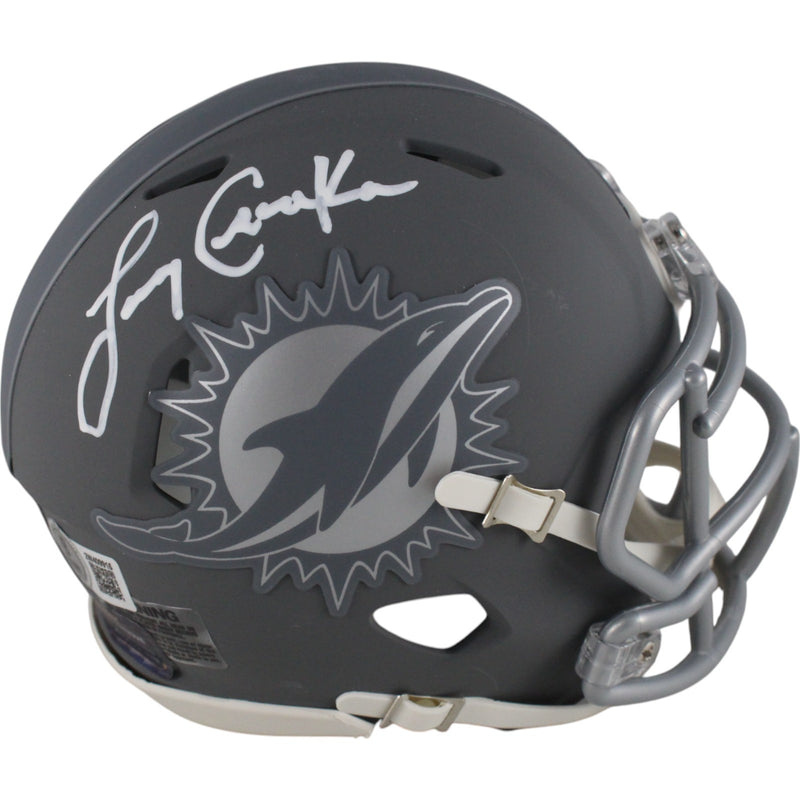 Larry Csonka Miami Dolphins Autographed Slate Mini Helmet