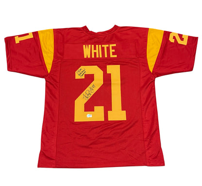 LenDale White Signed USC Trojans Custom Jersey (03/04 Rose Bowl Champ) Beckett