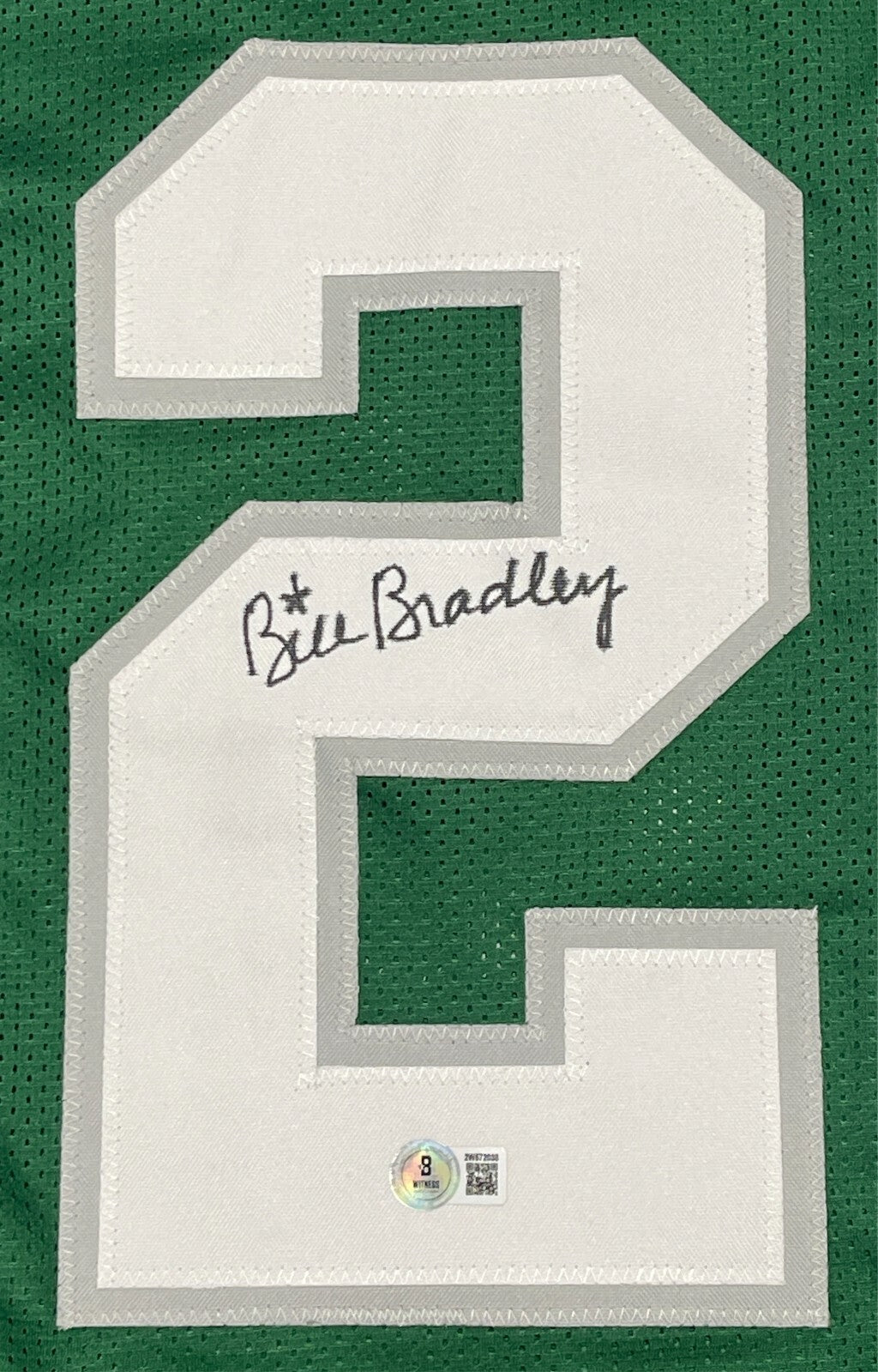 Bill Bradley Signed Philadelphia Eagles Custom Jersey (Beckett COA)