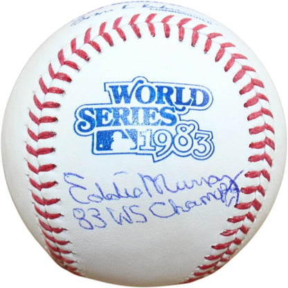 Eddie Murray Autographed Baltimore Orioles 1983 World Series Champions Baseball