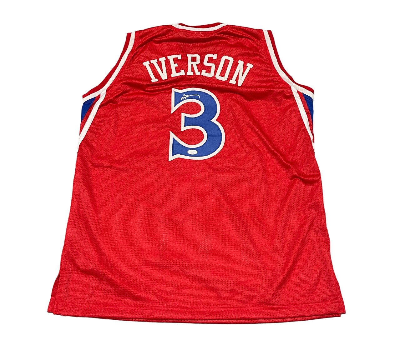 Allen Iverson Signed "The Answer" Philadelphia 76ers Custom Jersey (JSA)