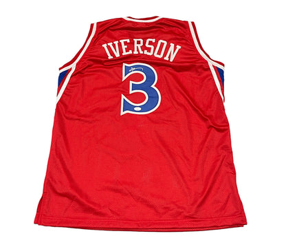Allen Iverson Signed "The Answer" Philadelphia 76ers Custom Jersey (JSA)