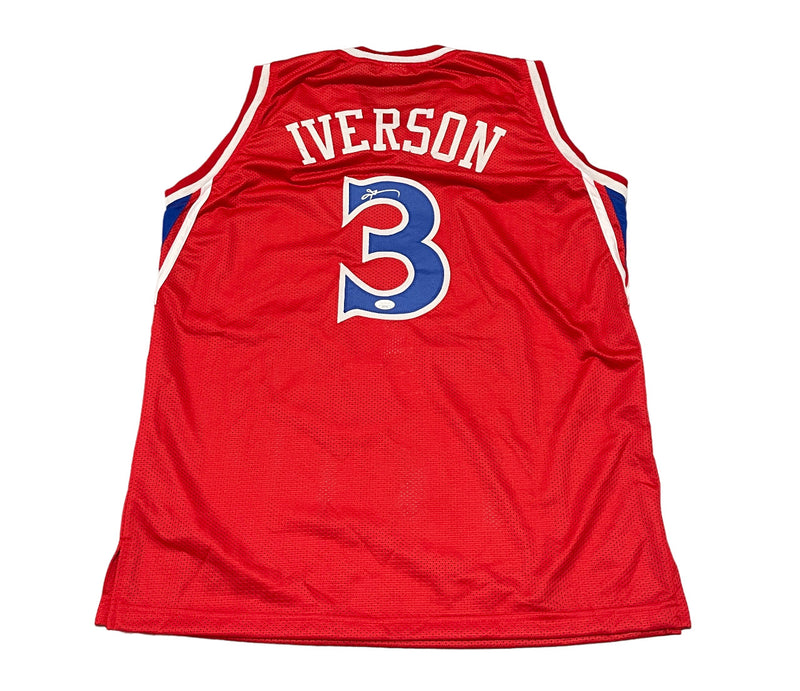 Allen Iverson Signed "The Answer" Philadelphia 76ers Custom Jersey (JSA)