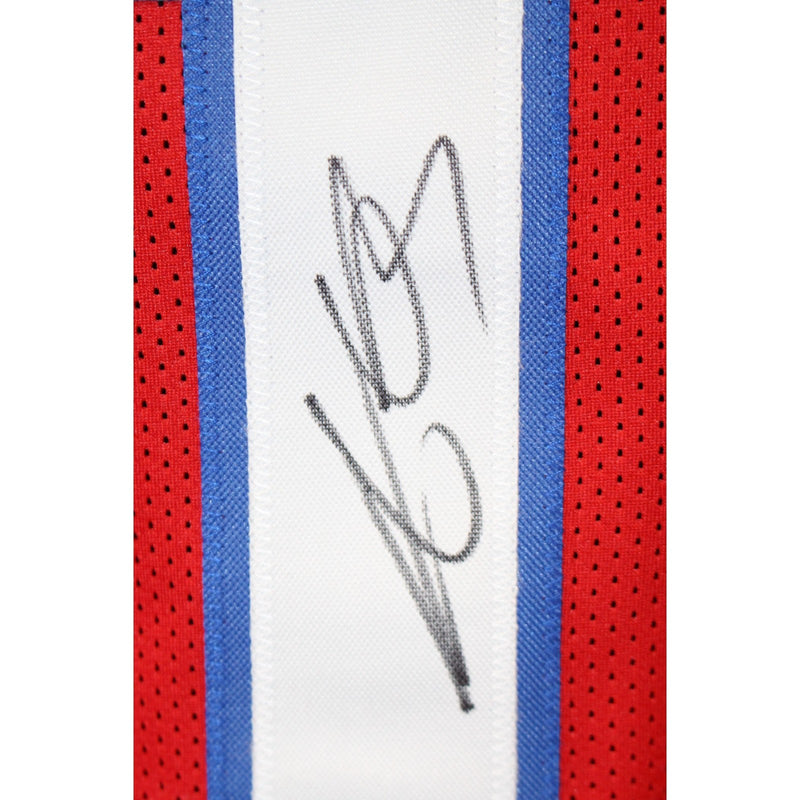AJ Brown Autographed Red Pro Style Jersey