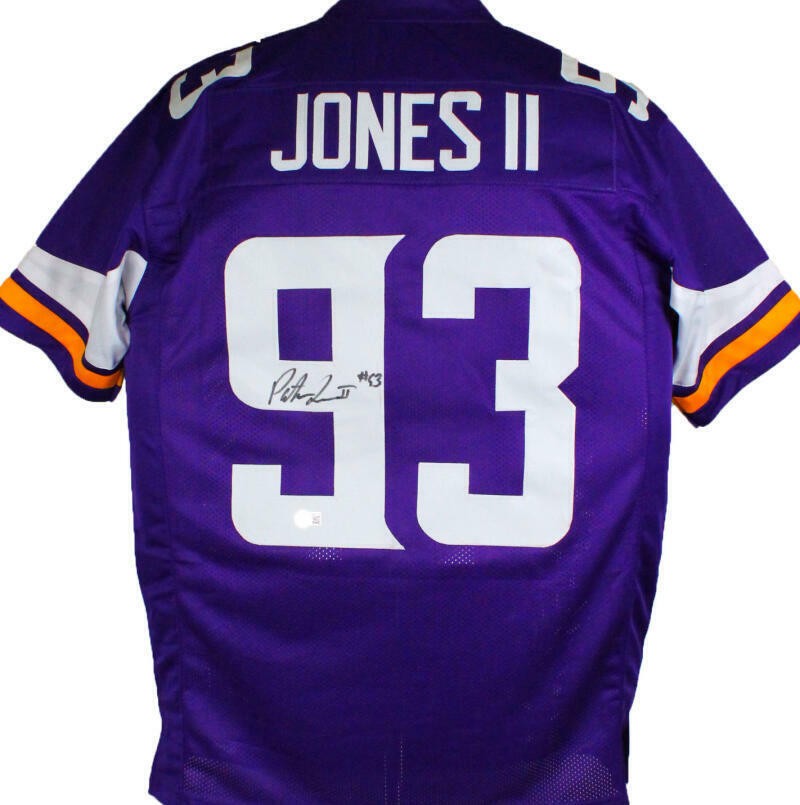 Patrick Jones Autographed Minnesota Vikings Purple Custom Jersey
