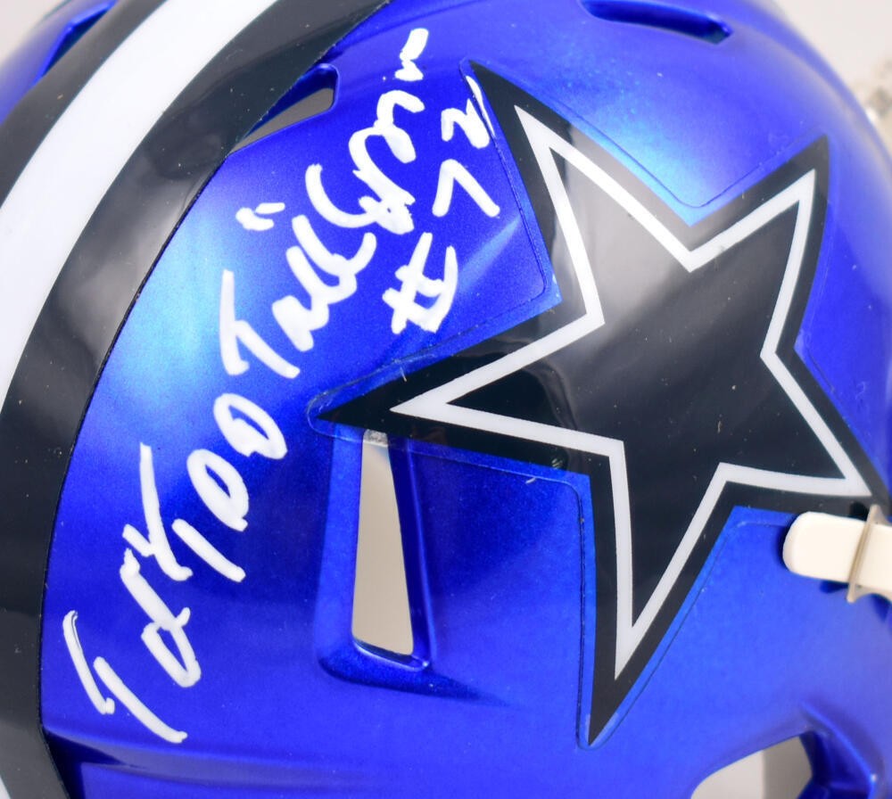 Ed "Too Tall" Jones Signed Dallas Cowboys Flash Speed Mini Helmet