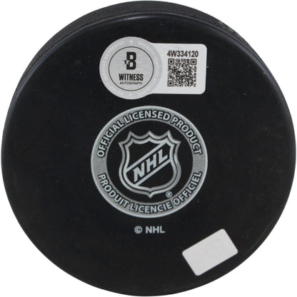 Scott Wedgewood Autographed Colorado Avalanche Logo Puck (Beckett)