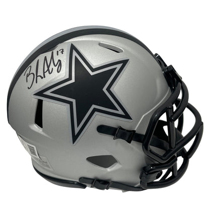 Brandon Aubrey Signed Dallas Cowboys Rave Alternative Mini Helmet BAS