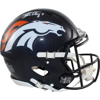 John Elway Denver Broncos Autographed Full Size Authentic Throwback Helmet