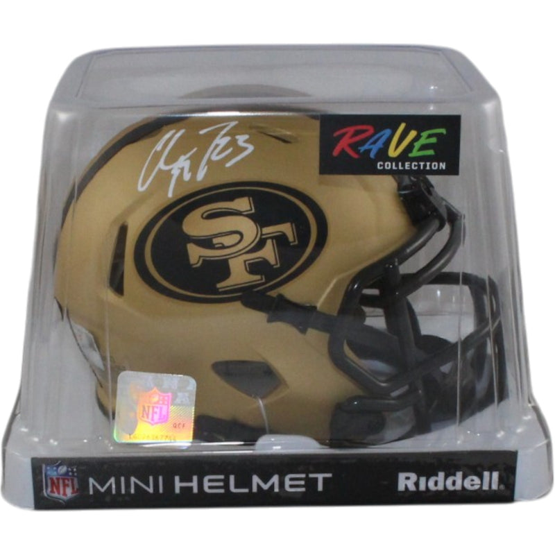 Christian McCaffrey Signed San Francisco 49ers Rave Mini Helmet