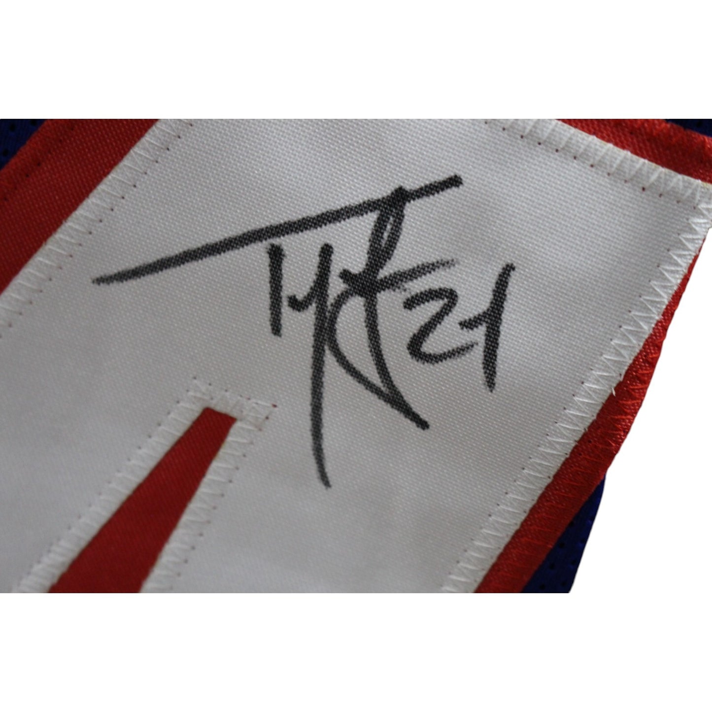 Ty Law Autographed Pro Style Custom Light Blue Jersey (Beckett COA)