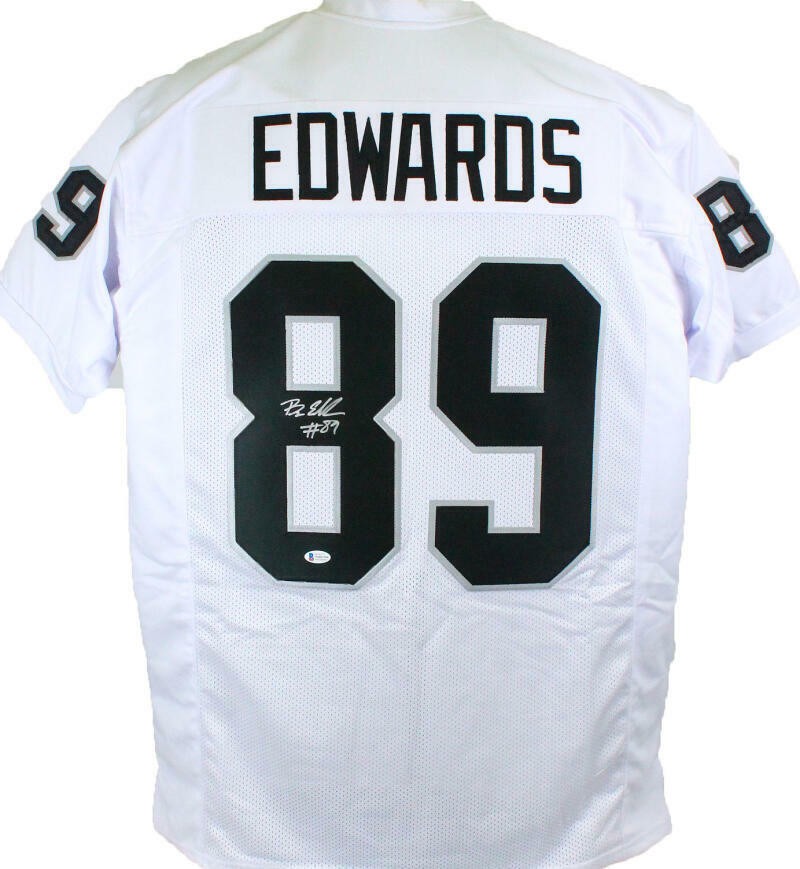 Bryan Edwards Autographed White Custom Football Jersey
