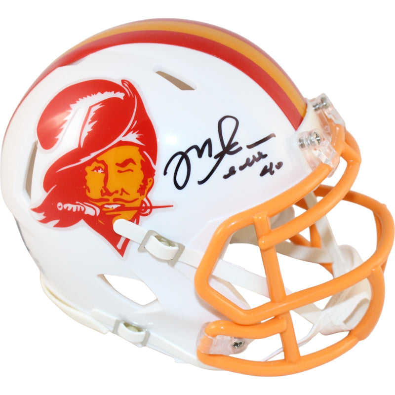 Mike Alstott Tampa Bay Buccaneers Throwback Autographed Mini Helmet