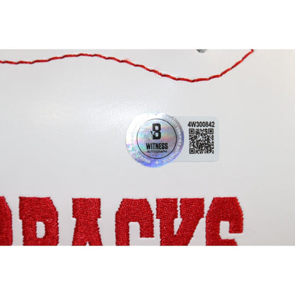 Dre Greenlaw Signed Arkansas Razorbacks Logo Football (Beckett COA)