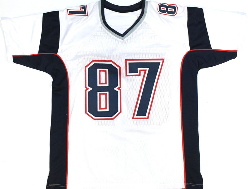 Rob Gronkowski Autographed New England Patriots Custom White Jersey