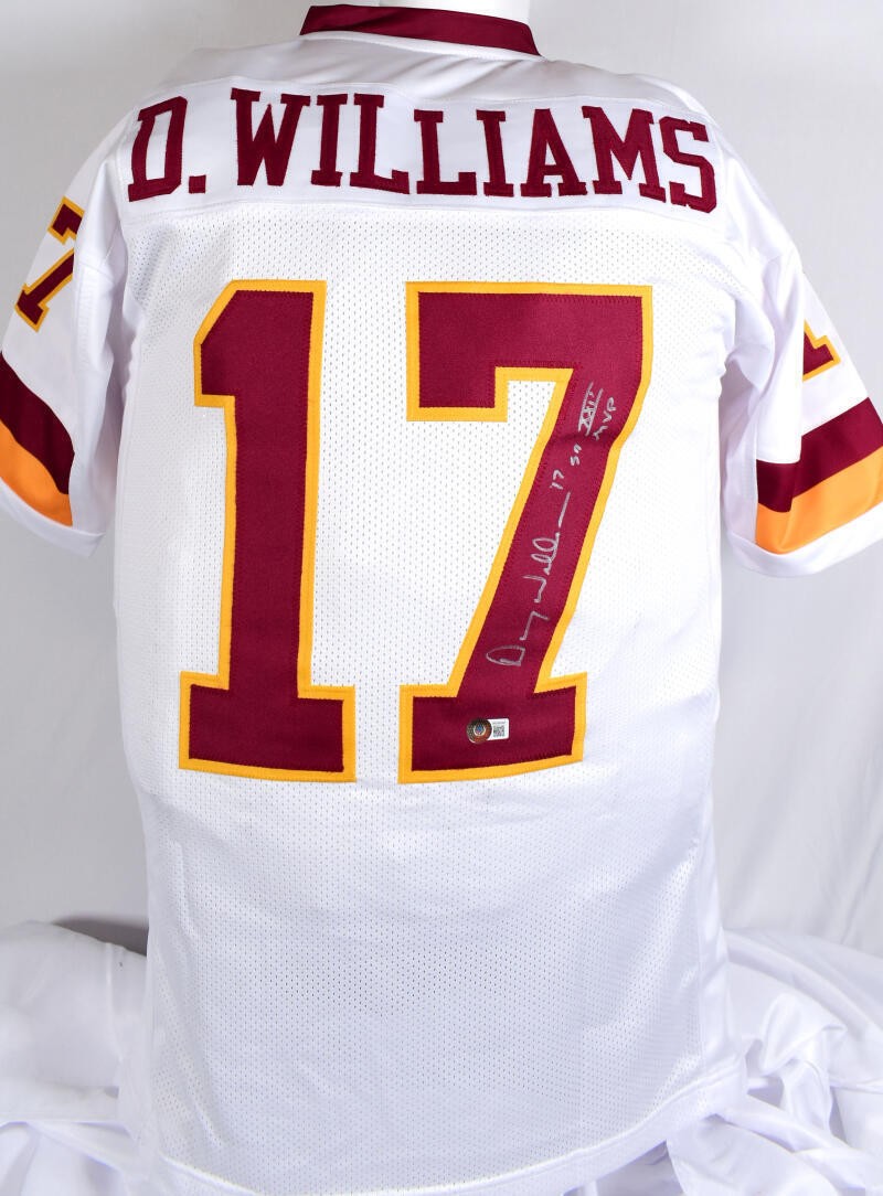 Doug Williams Autographed White Custom Jersey SB MVP Inscription