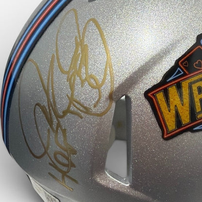 Mick Foley Signed Mankind WrestleMania Gold Mini Helmet 1/1