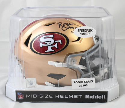 Roger Craig Signed San Francisco 49ers Mid-Size SpeedFlex Helmet