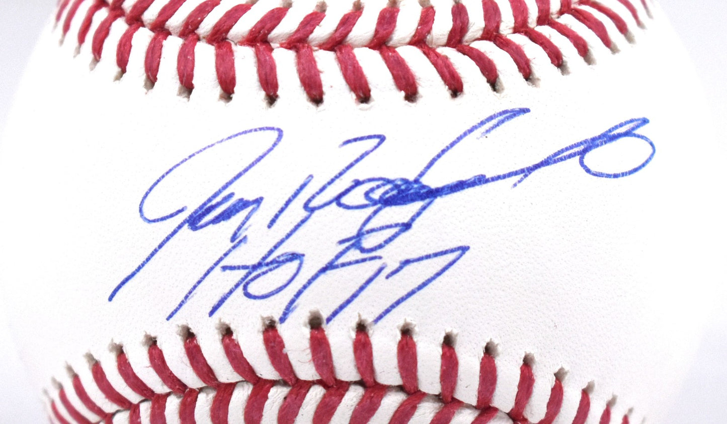 Ivan Rodriguez Autographed Official MLB Baseball with HOF Inscription