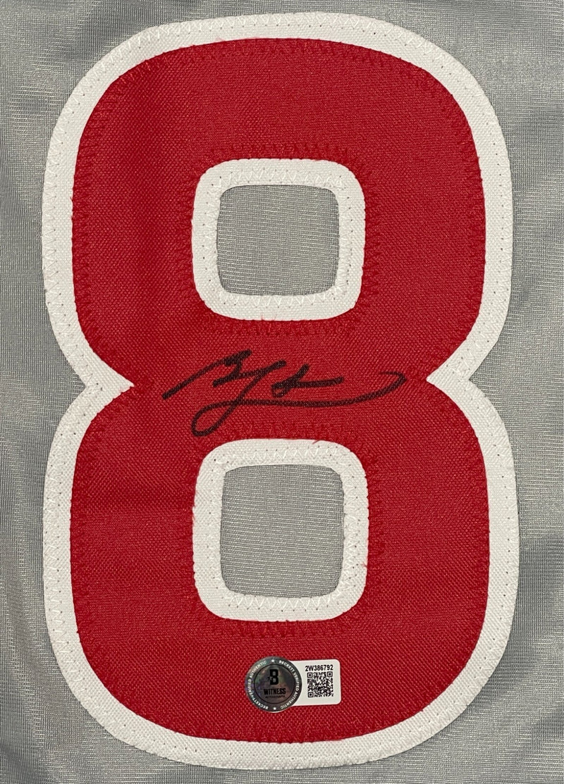 Ben Zobrist Signed Chicago Cubs Custom Jersey (Beckett BAS COA)