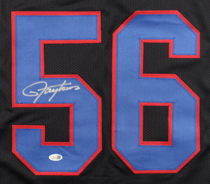 Lawrence Taylor Signed New York Giants Custom Black Jersey (JSA)