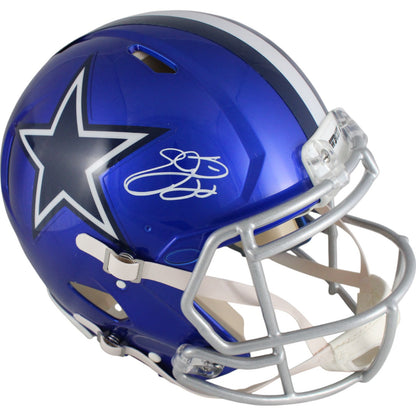 Emmitt Smith Autographed Dallas Cowboys Full Size Authentic Flash Helmet