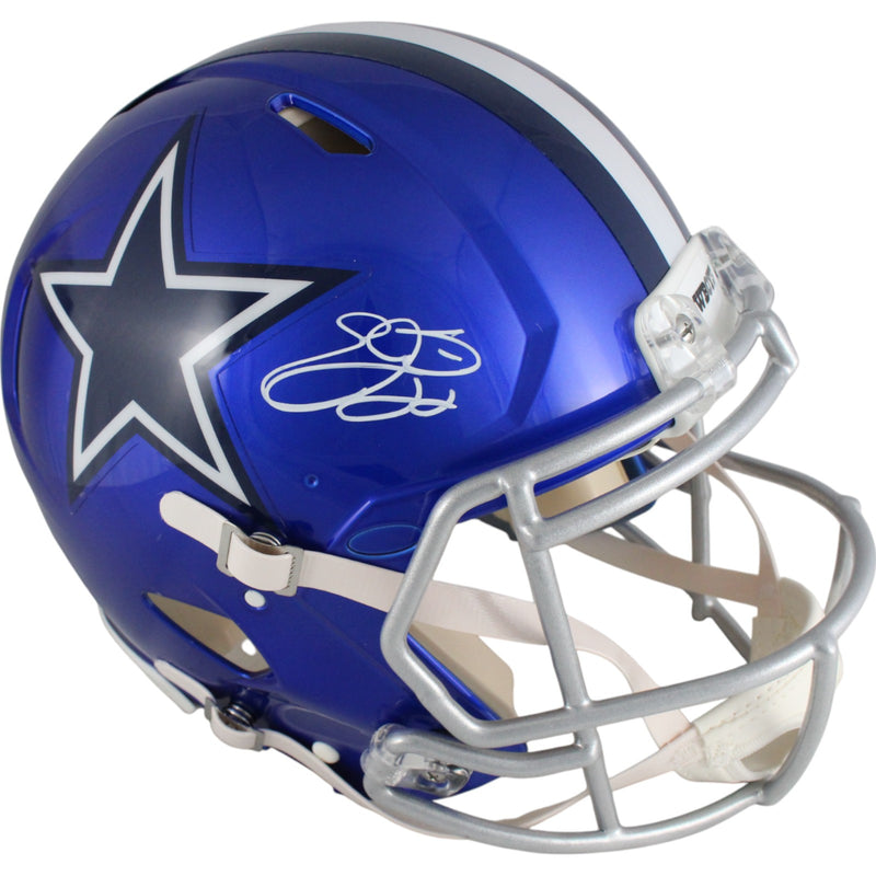 Emmitt Smith Autographed Dallas Cowboys Full Size Authentic Flash Helmet