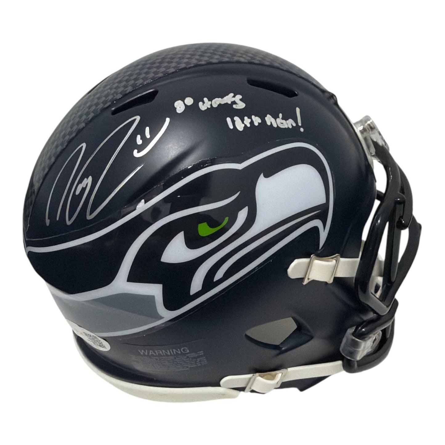 Nate Robinson Signed Seattle Seahawks Mini Helmet JSA Inscribed