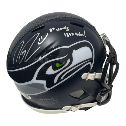 Nate Robinson Signed Seattle Seahawks Mini Helmet JSA Inscribed