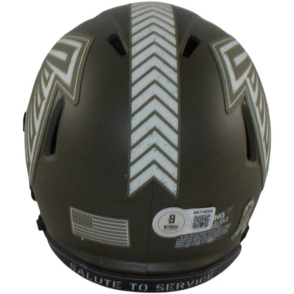 Julio Jones Signed Atlanta Falcons 2022 Salute to Service Mini Helmet