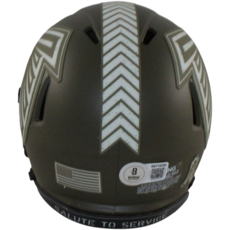 Julio Jones Signed Atlanta Falcons 2022 Salute to Service Mini Helmet