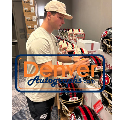 Brock Purdy Signed San Francisco 49ers Rivalries Speedflex Helmet