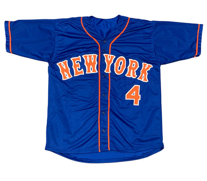 Robin Ventura Signed New York Mets Custom Jersey (Beckett COA)