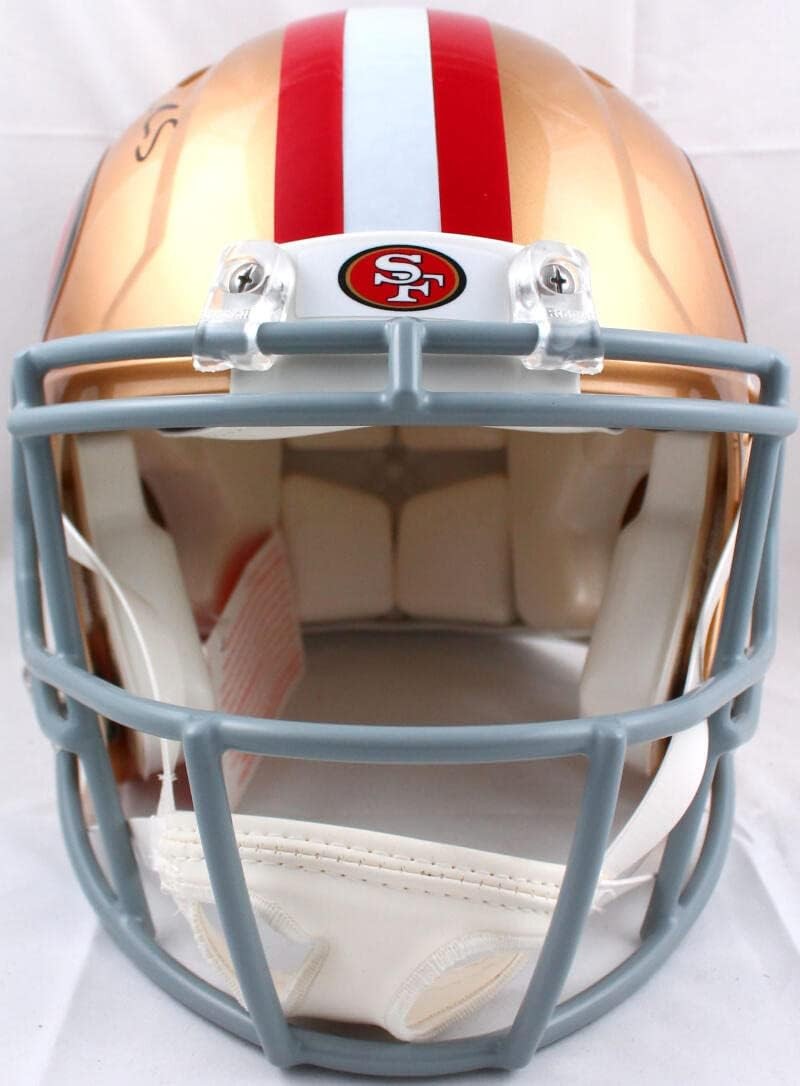 Elijah Mitchell Signed San Francisco 49ers Speed Authentic Helmet