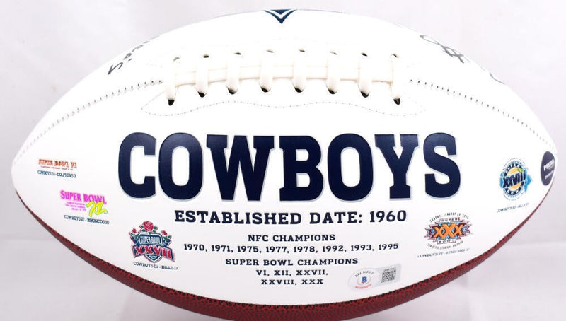 Roy Williams Autographed Dallas Cowboys Logo Football - America's Team