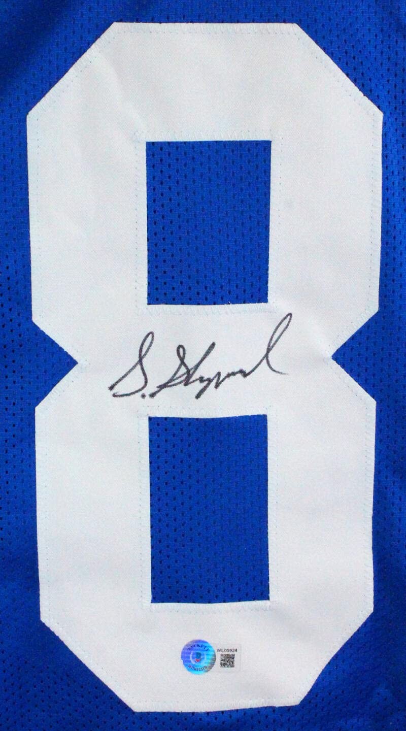 Sterling Shepard Autographed New York Giants Blue Custom Jersey