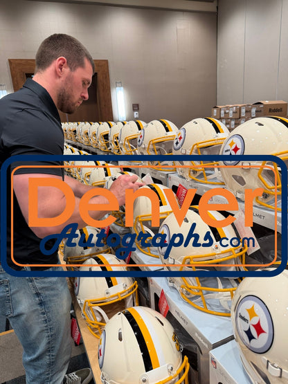 TJ Watt Pittsburgh Steelers Autographed Full Size Authentic Retro Helmet