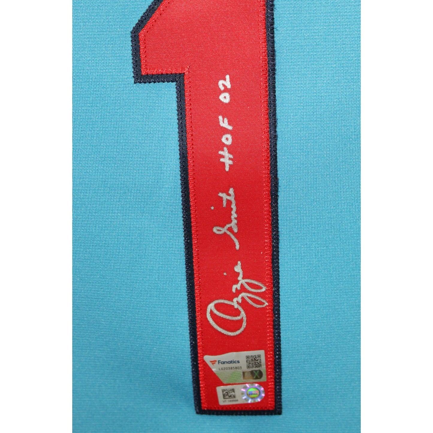 Ozzie Smith Signed St. Louis Cardinals Mitchell & Ness Blue Jersey HOF 02
