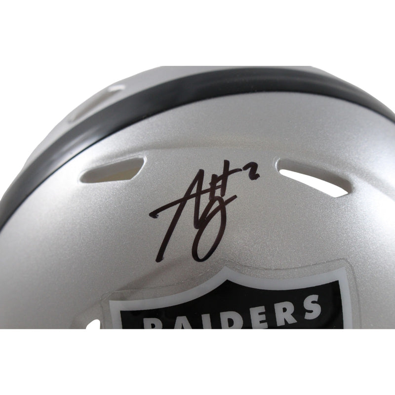 Ashton Jeanty Autographed Las Vegas Raiders Mini Helmet (BAS Witnessed)
