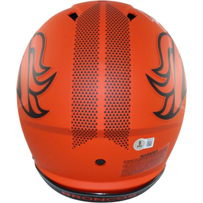 John Elway Autographed Denver Broncos Authentic Full Size Rave Helmet
