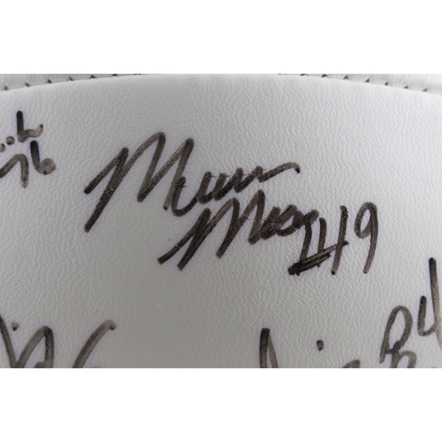 Mike Shanahan, Rod Smith & Jason Elam Signed Denver Broncos 2002 Team Football